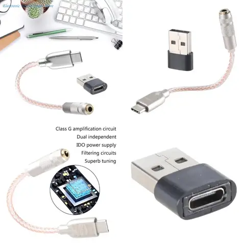 Doublepow USB C до 3,5 мм звуковой адаптер