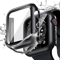 glasscover for apple watch case 7 6 se 5 4 3 iwatch accessorie screen protector apple watch serie 45mm 41mm 44mm 40mm 42mm 38mm