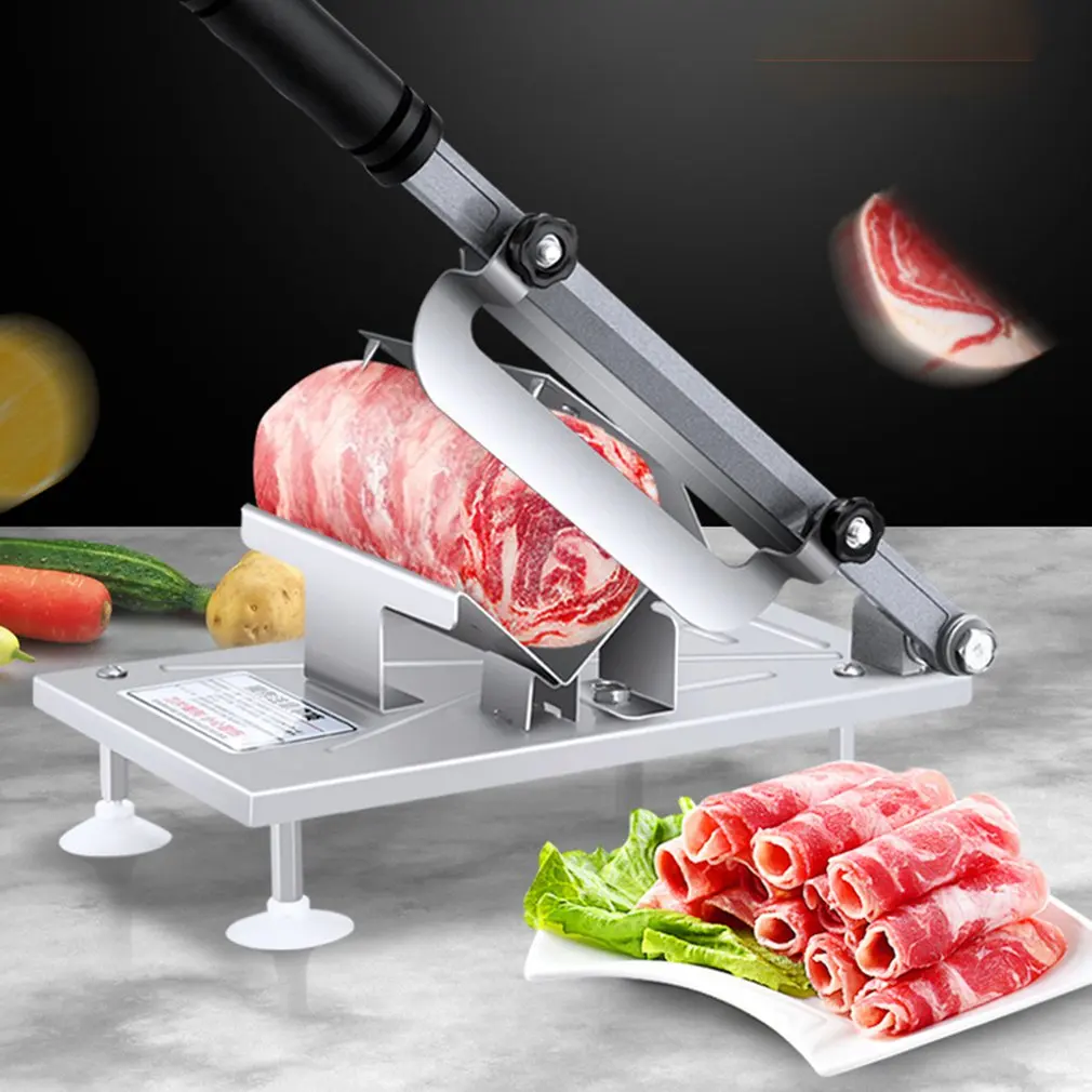 

Бытовая ручная слайсер для ягненка для говядины, машина для резки замороженного мяса, слайсер для овощей, баранины, бытовой слайсер для мяса