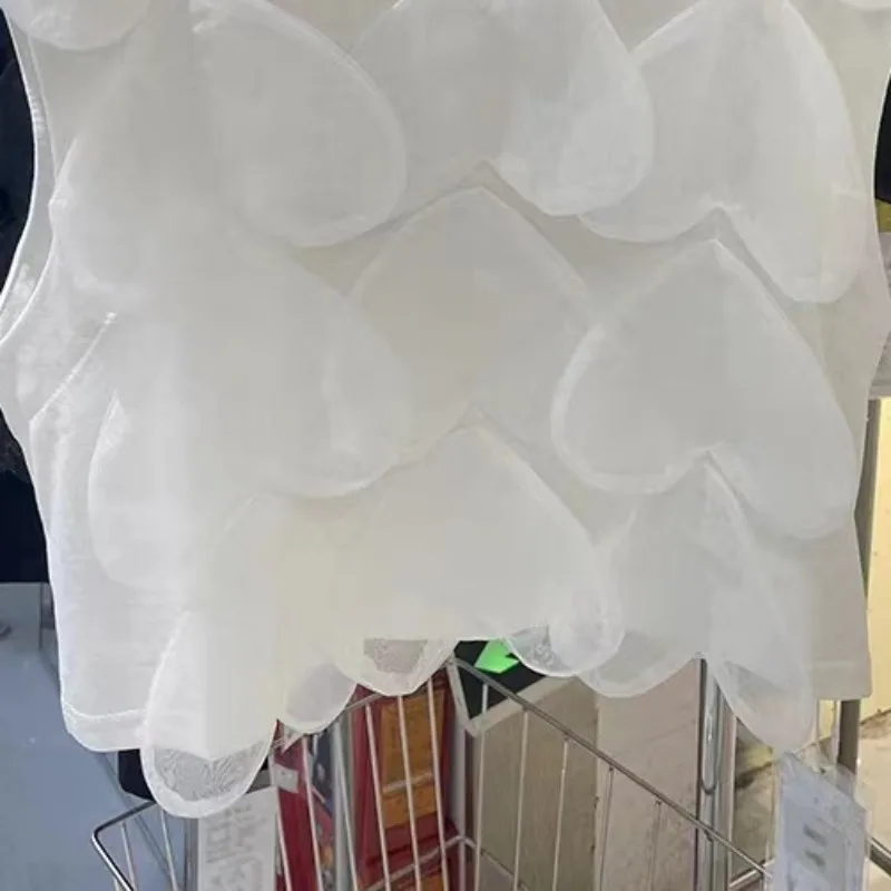 Футболка Matakawa в форме сердца для женщин однотонная модная Милая Простая рубашка