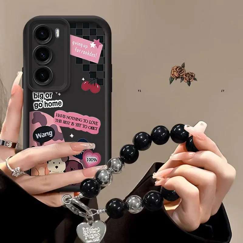 Фото R eno12Pro Чехол-браслет с изображением счастливых животных Sky Eye для OPPO Reno 12 12Pro F21Pro 4 3 12F 13Pro 12FS 13 F19Pro F15 F27 Чехол №1