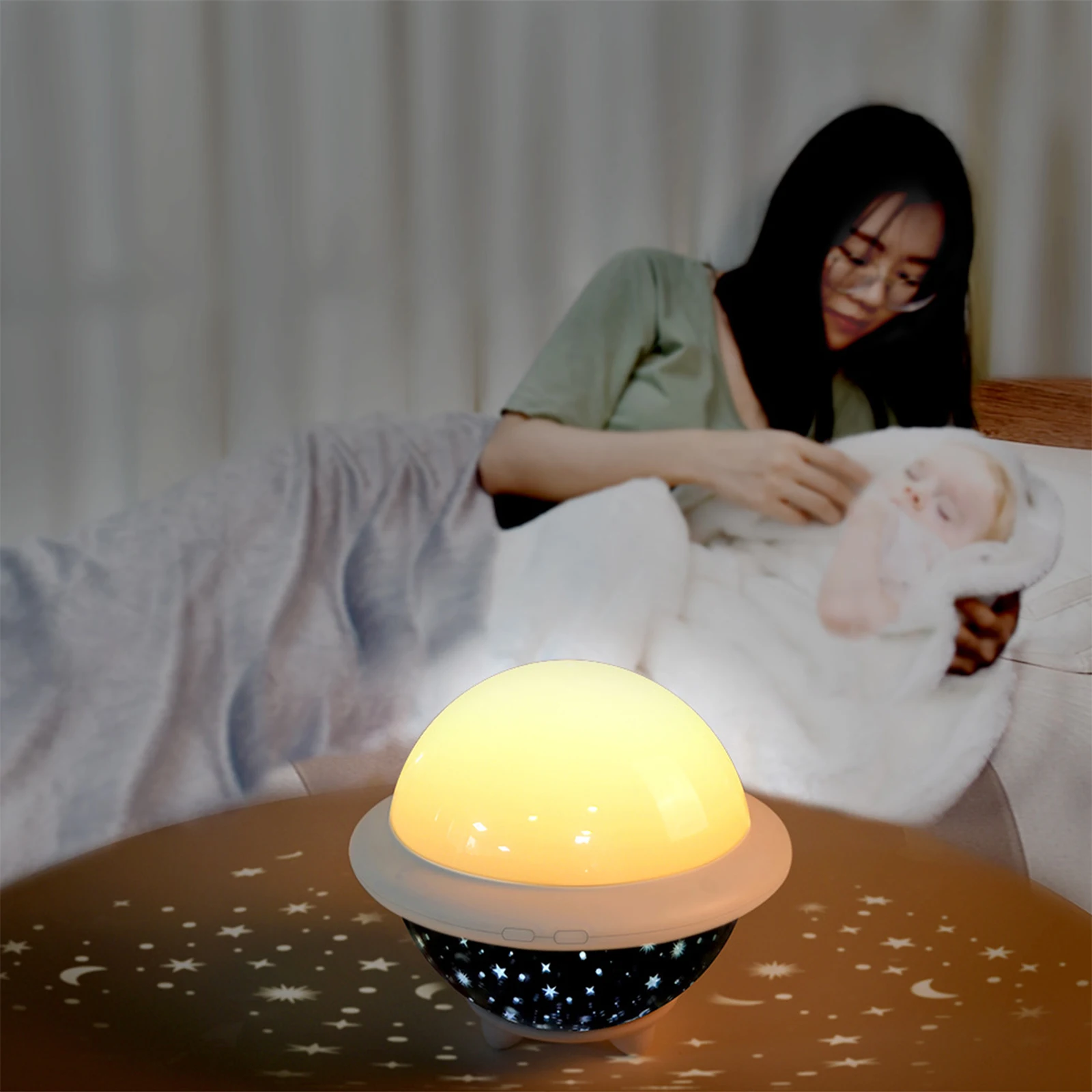 

USB Rechargeable Sleeping Lamp Starry Sky Projector Night Light for Home Bedroom Children Bedroom Star Night Lamp