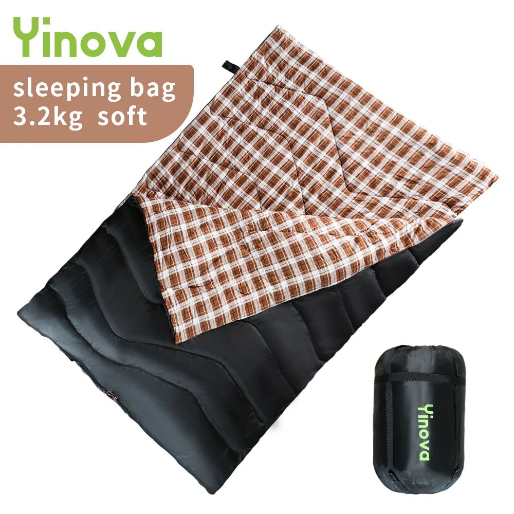 Черный спальный мешок для кемпинга | AliExpress