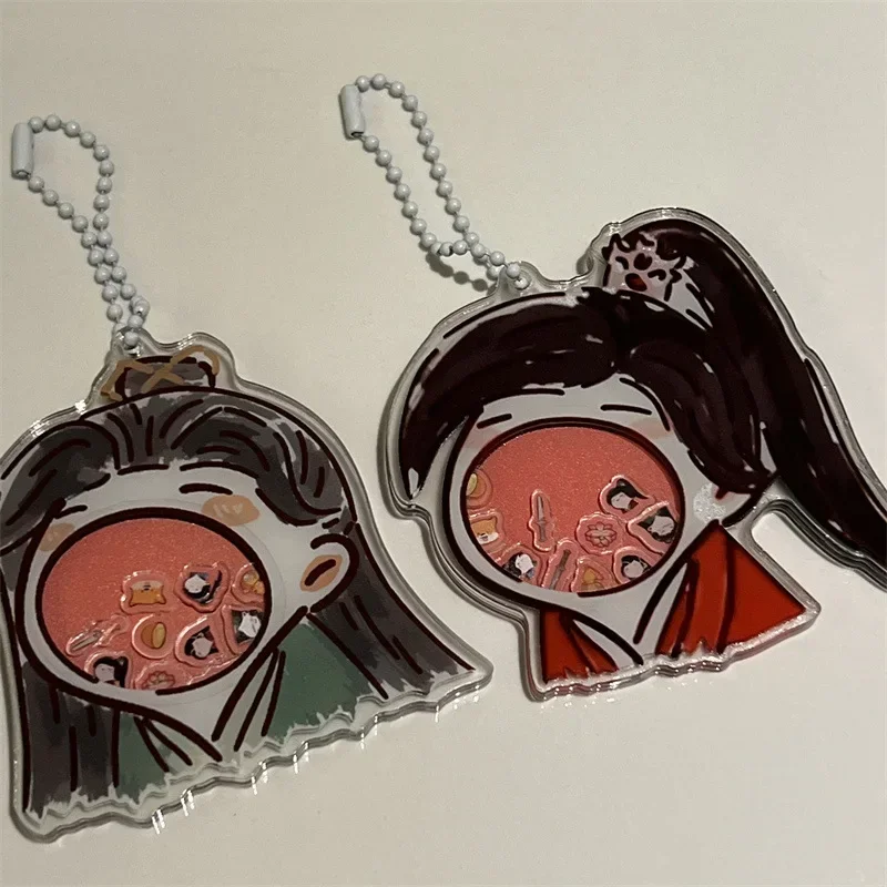Фото Аниме Tian Guan Ci Fu Музыкальный брелок Xie Lian Hua Cheng кольцо для ключей Косплей небо официальное благословение Забавный расстегивающийся ювелирный подарок №5