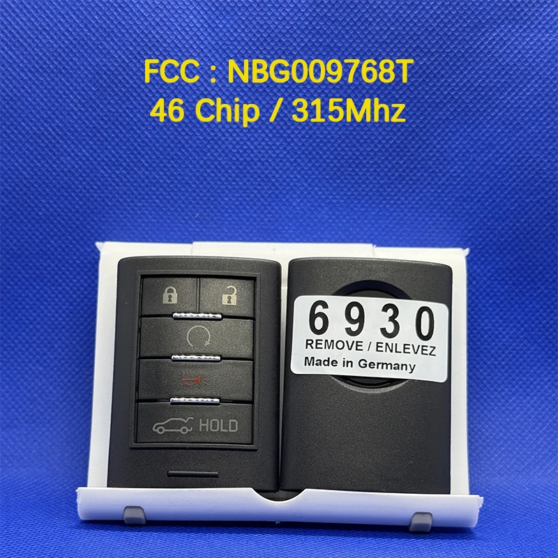 

CN030019 OEM-кнопка, умный ключ дистанционного управления, 46, чип, 315 МГц, FCC NBG00976, без ключа, для CADILLAC ATS XTS ELR 2013-2015