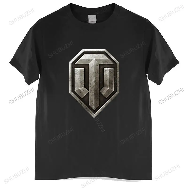 

T-shirt men O-neck hot sale New Design World Of Tanks T Shirts Wot Fitness male cotton tee-shirt bigger size