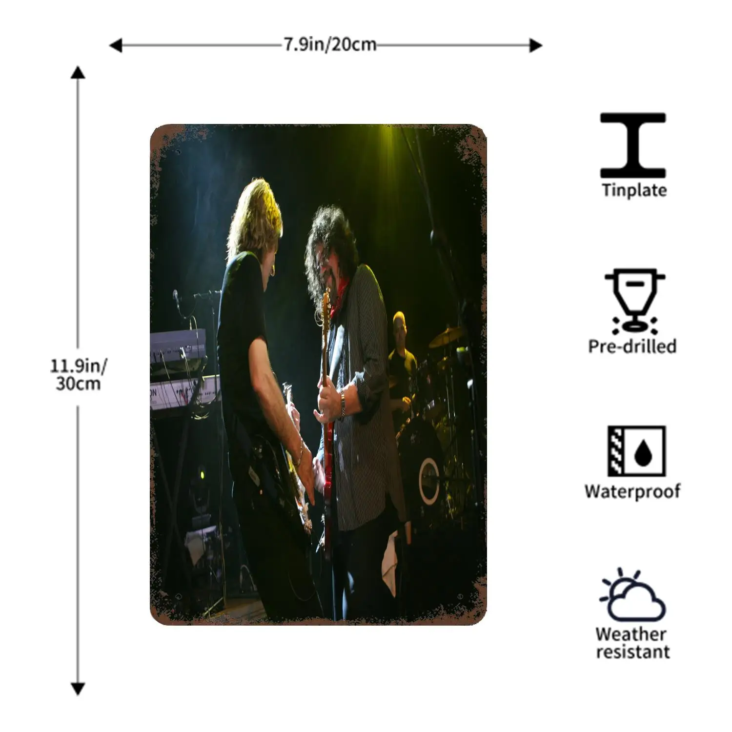 Электрический фотографический винтажный жестяной знак металлический для