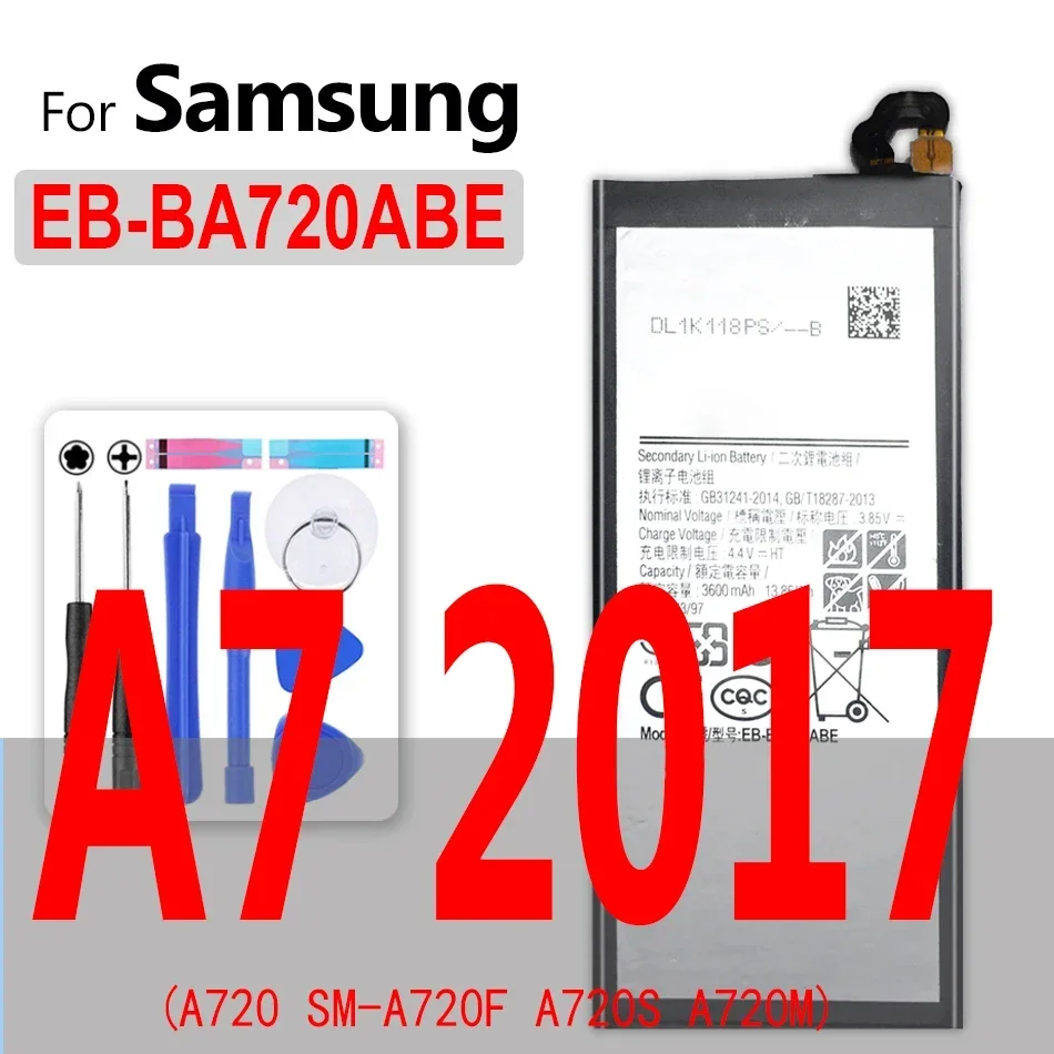 Аккумулятор для Samsung Galaxy A3 A5 A6 A7 A8 A9 Star 2015 2016 2017 2018/Note 1 2 3 4 5 7 8 9 10 Plus Lite Edge SM A510F A310F