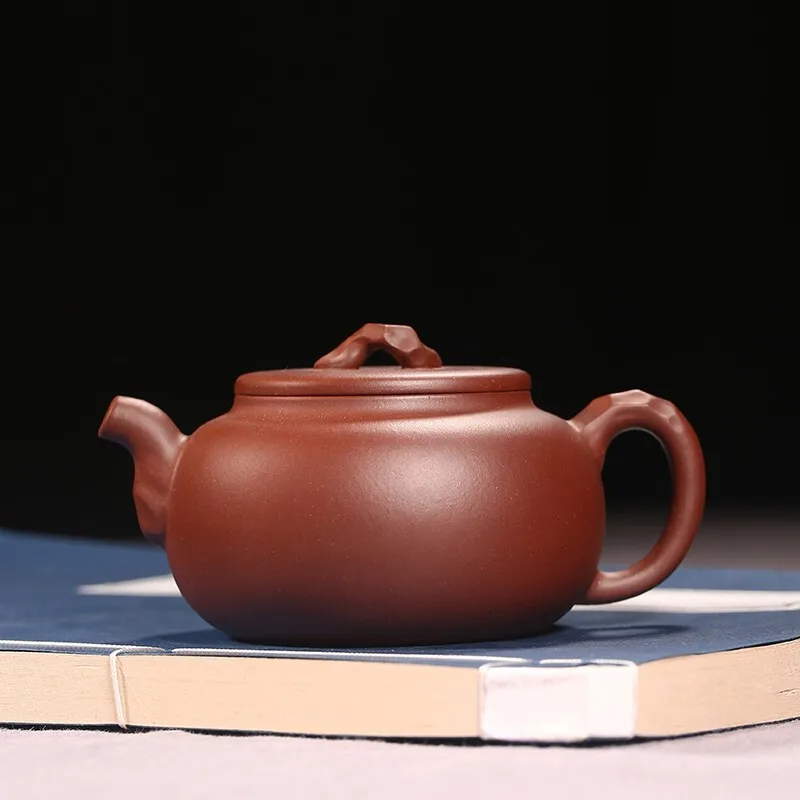 

Перевернутый Xishi Фиолетовый Глиняный чайный горшок Yixing чистый ручной работы чайный набор из глины Taihu Lake Stone фиолетовая глина