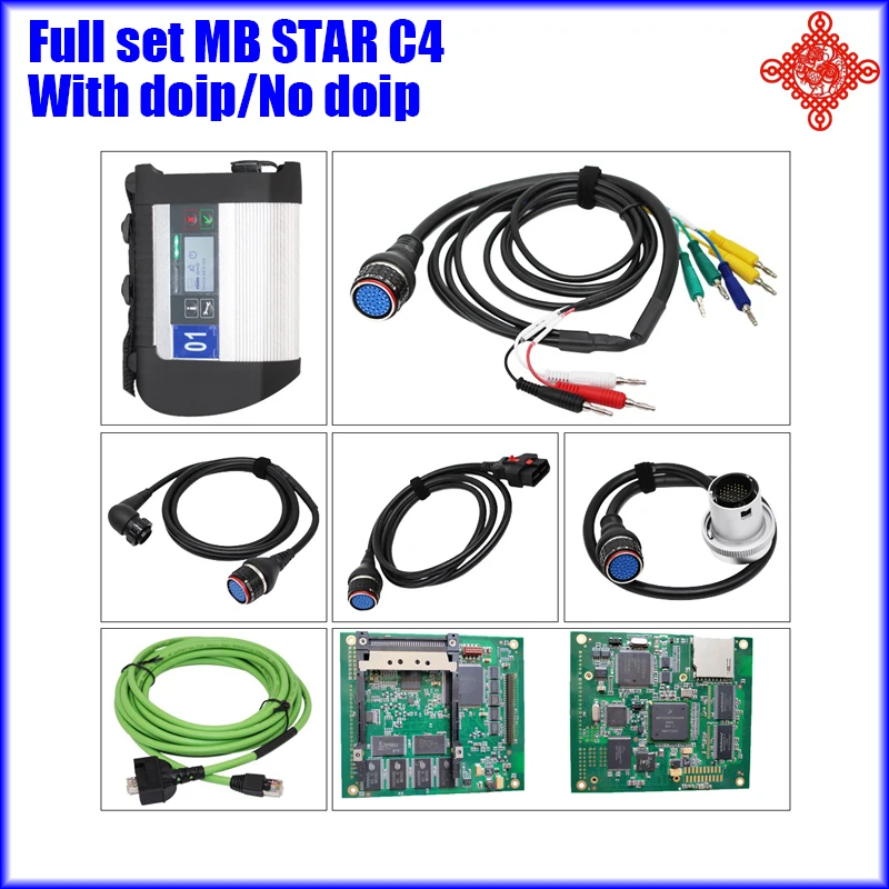 

FILL Set MB STAR C4 SD Connect Original C4 Unit Relay PCB With DOIP For Benz 24VTruck/Car With Wifi Multiplexer Diagnostic Tool