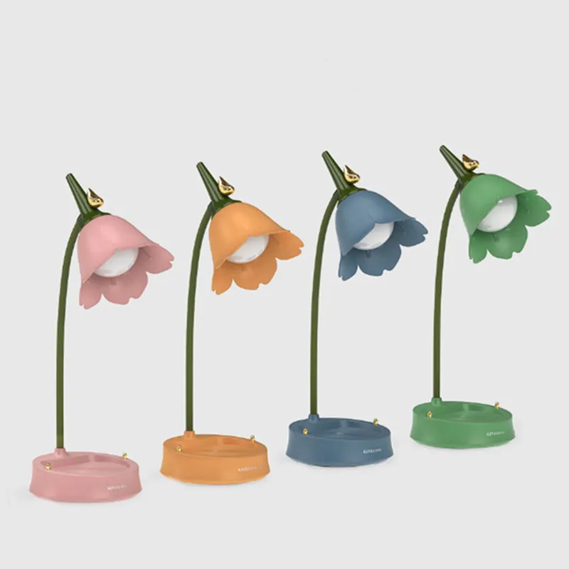 

LED Desk Lamp Flower LED Desk Lamps Student Bedroom Room Lighting Table Lamp Touch Reading Lamp Eye Protection Light