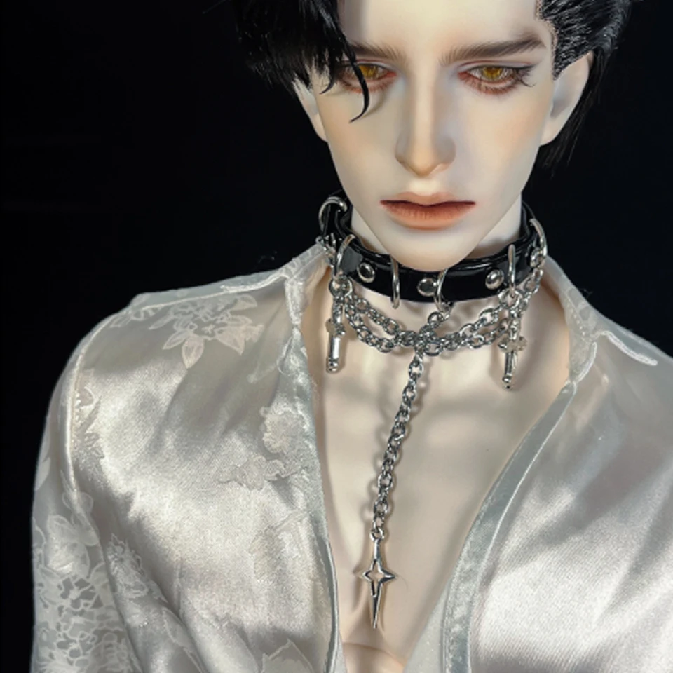 

BJD Belt Collar Double Cross Chain 3/4 Points Baby Accessories