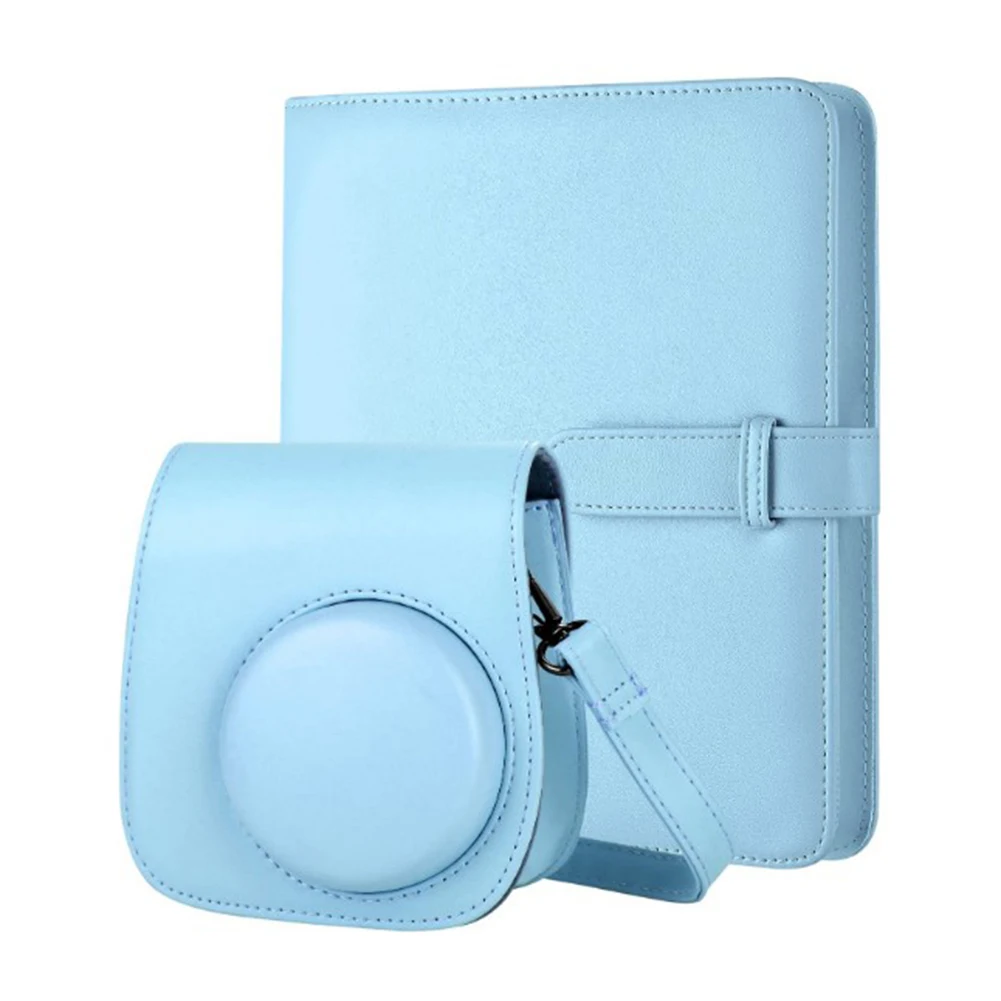 

Пылезащитный чехол из искусственной кожи для камеры, защитный чехол, сумка, Совместимый Чехол с мягким плечевым ремнем для Fujifilm Instax Mini 11 9 8