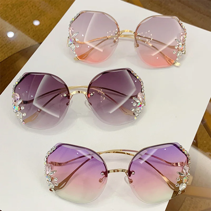 

Стразы женские солнцезащитные очки 2022 роскошный дизайн винтажные фотолинзы солнцезащитные очки для женщин