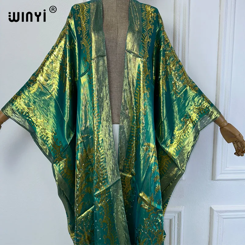 Накидки на бикини WINYI модная женская летняя одежда с принтом платье-кимоно