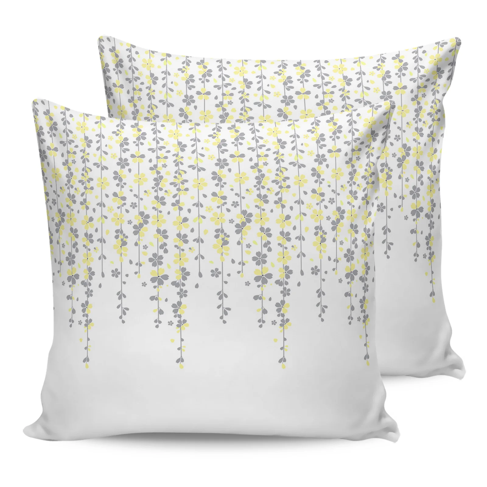 

Цветок вишни, наволочка с принтом желтого пепла, диван, предметы, наволочки для спальни, балкона, подушка