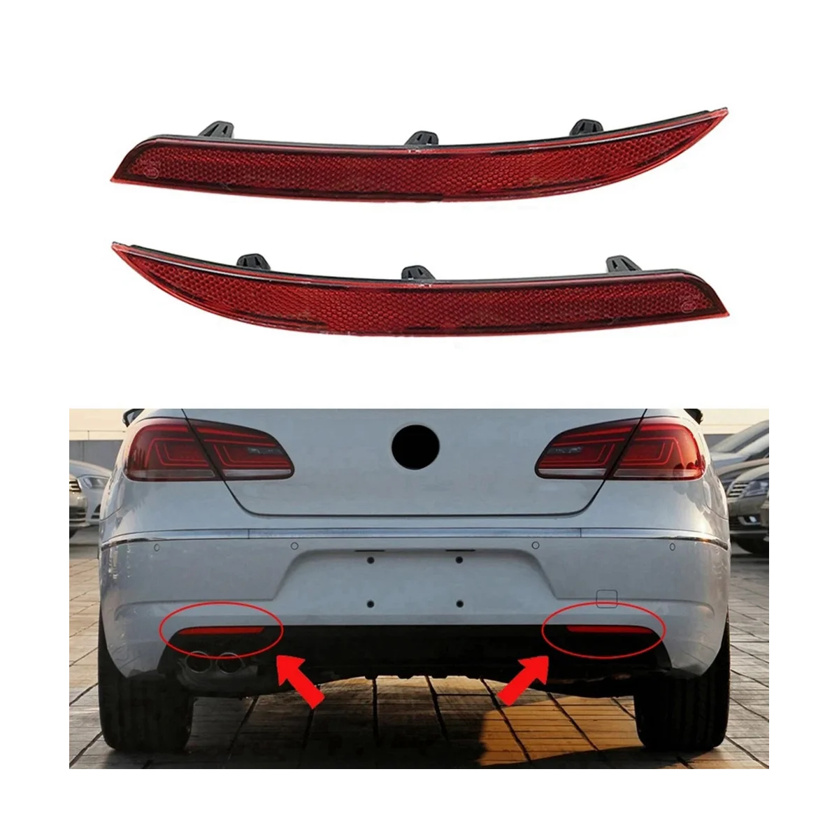 Задний бампер для CC 2013-2017