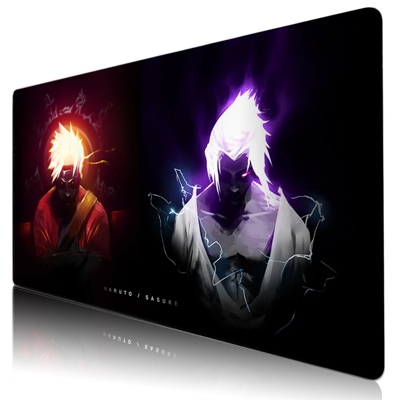 

Sasuke Design-Narutos Large Mouse Pad Gaming Accessiores Mousepad Mause Pad Gamer with Backlit Mausepad Deskmat