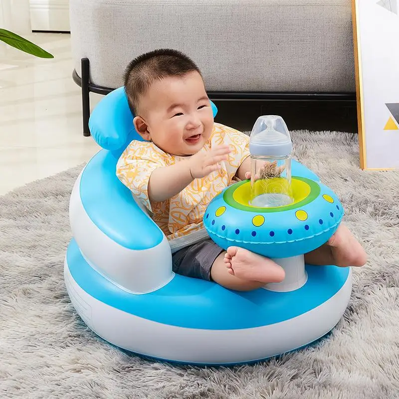 

Inflatable Baby Seat Sofa Bathroom Stool Baby Resting Armchair Baby Feeding Dining Chair Learning Sitting Seats