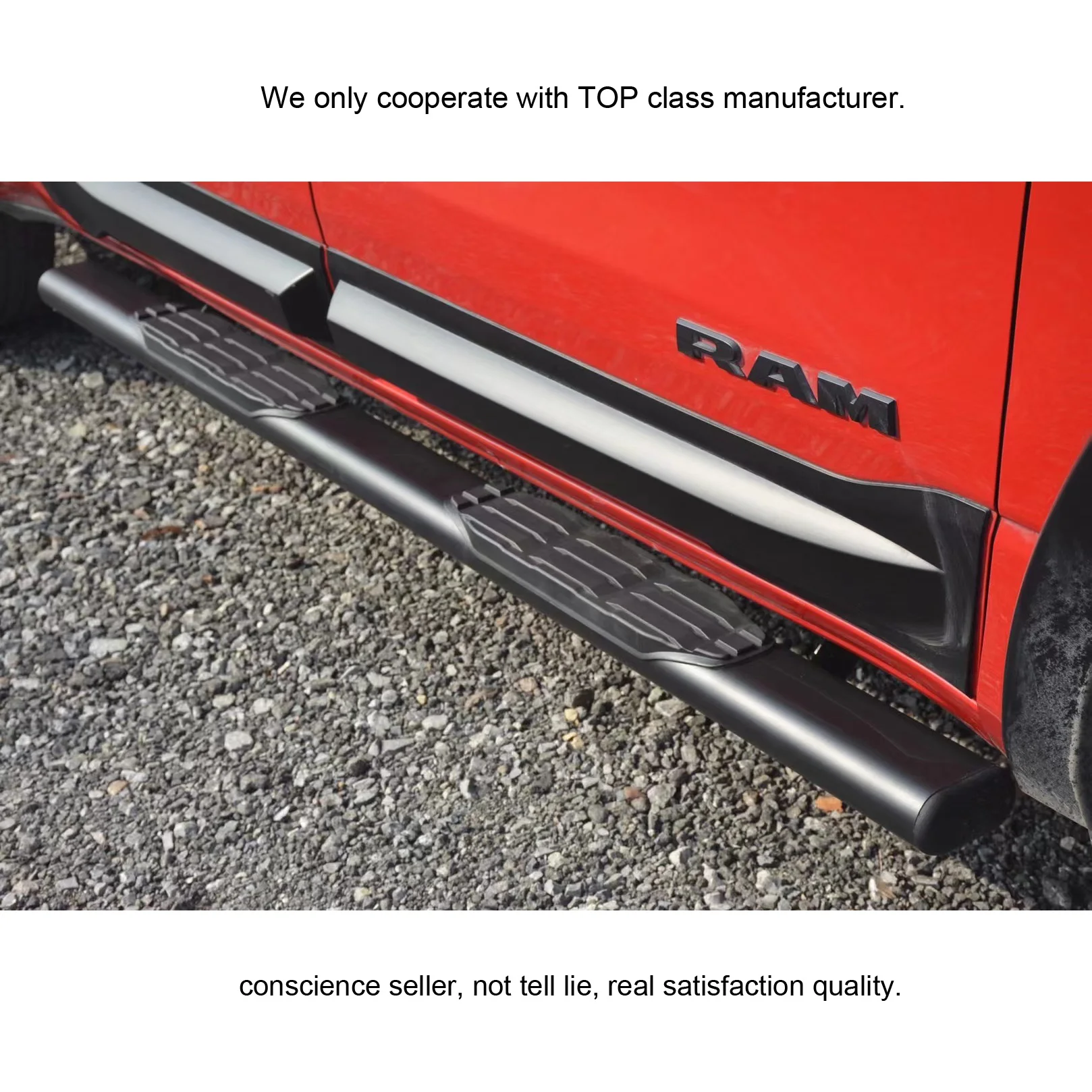 Фото Боковая подножка педали для Toyota Tundra Tacoma/Ford F-150/Dodge RAM/Chevrolet Silverado, утолщенная конструкция, нагрузка 300 кг №2