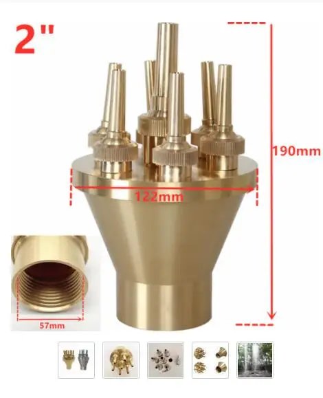 

Прямые насадки для фонтана Jet, 10 шт., 2 дюйма, доставляются аналогично