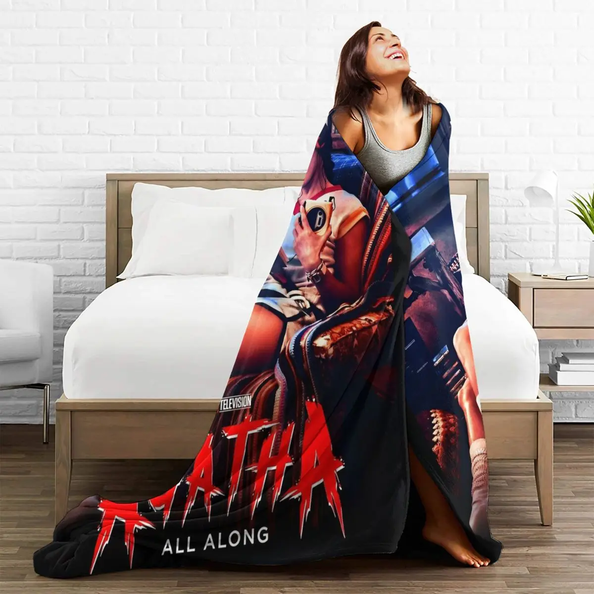 Фланелевое одеяло Agatha All Along Movie Film мягкое Harkness Kathryn Hahn постельные принадлежности