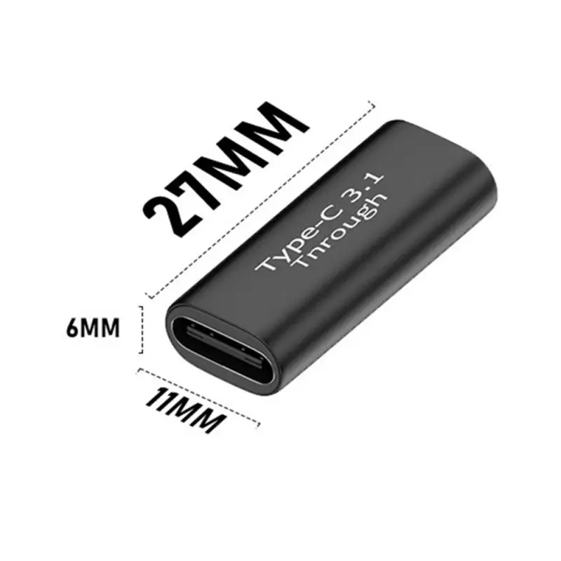 Type-c Adapter Double Female Type-c Female-to-female Usb 3.1 Full-function Bidirectional 4k Screen Projection Video 10Gbps