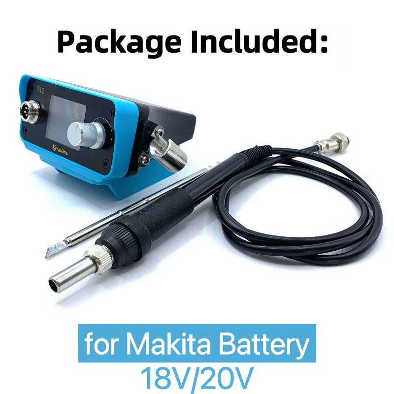 

Портативная беспроводная паяльная станция T12, 70 Вт, паяльник для Makita/Bosch/Dewalt/Milwaukee, 18 в, 20 в, литий-ионный аккумулятор, цифровой дисплей
