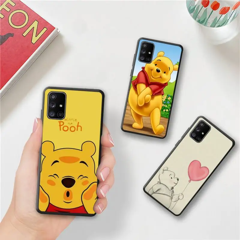 

Cute Cartoon Winnie The Pooh Phone Case For Samsung Galaxy A52 A21S A02S A12 A31 A81 A10 A30 A32 A50 A80 A71 A51 5G