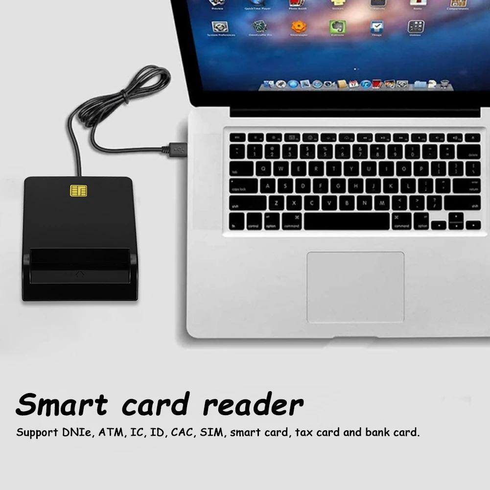 USB-считыватель смарт-карт со светодиодным индикатором DNIE ATM CAC IC ID SIM-налог разъем