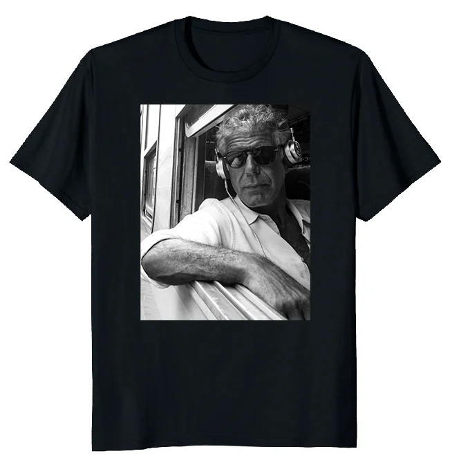 Новинка тяжелая хлопковая Футболка Энтони бердэн шеф-повара Размеры M 3XL быстрая