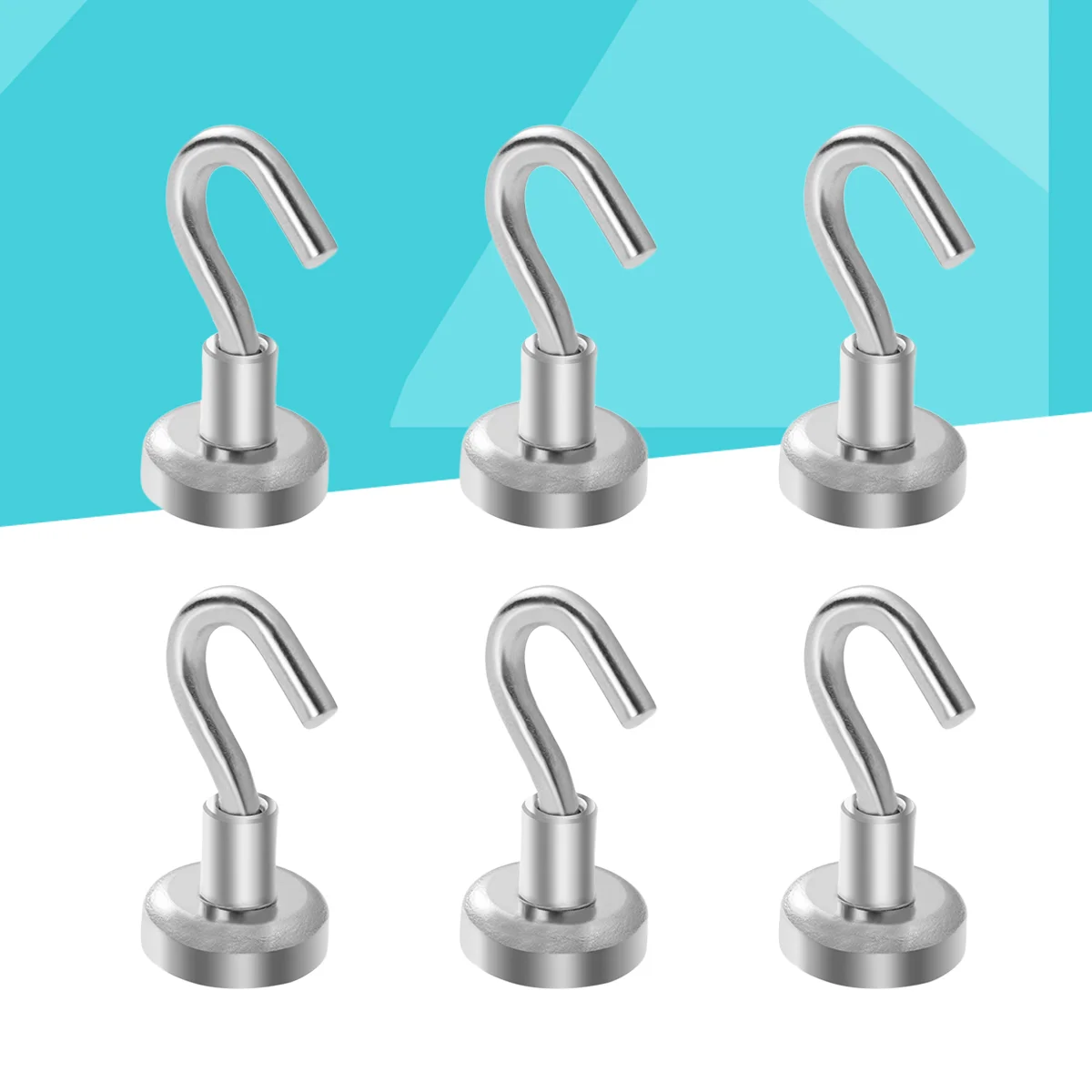 

Pack of 8 Practical Magnetic Hooks for Organization Home Kitchen Hanging