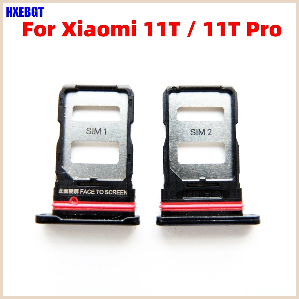 New For Xiaomi Mi 11T , 11T Pro 11T Sim Card Tray Slot Holder Sim & SD Memory Card Trey Smartphone Repair Parts