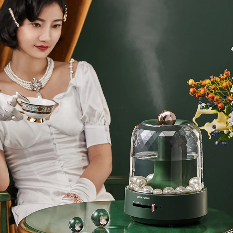 220V Retro Aromatherapy Machine Silver Ion Filter 3L Capacity Air Humidifier 200ML/H Large Fog Mist Maker Home Water Diffuser
