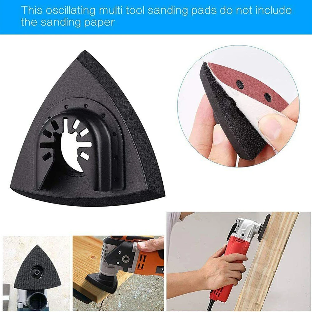 

124Pcs Oscillating Multitool Bi-Metal Saw Blade Tool Hook Loop Style Sandpaper Adapters Set For Wood Plastic Renovator Cutting