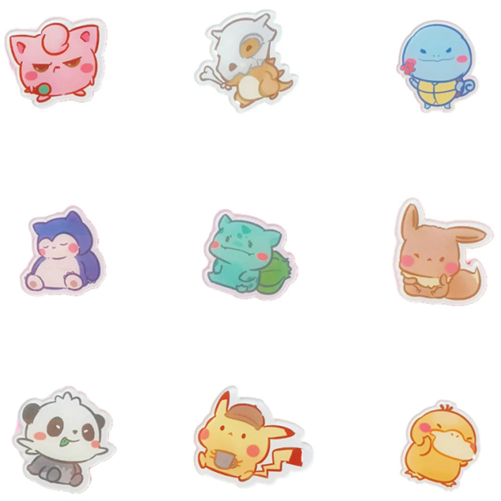 

Anime Q Version Pokemon Badge Kawaii Pikachu Squirtle Pin Medal Psyduck Brooch Cute Toys, Birthday Gifts for Friends or Kids