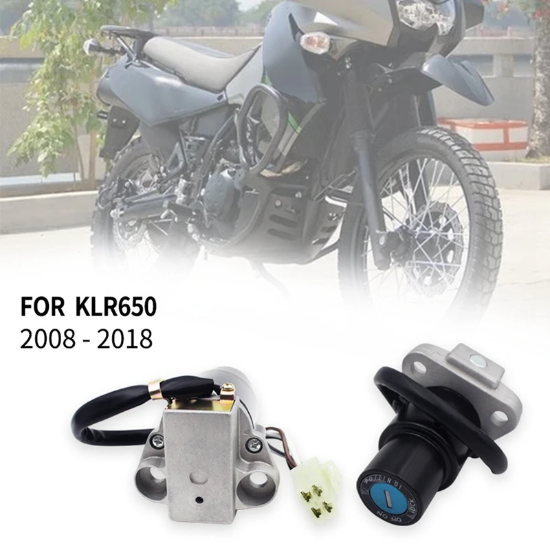 Замок зажигания мотоцикла замок газового топлива Tunk с набором ключей для Kawasaki