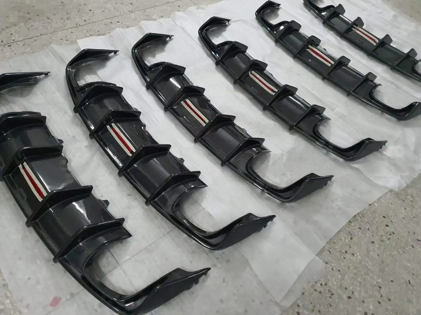 аксессуары для автомобильного диффузора из настоящего углеродного волокна A5-SLINE