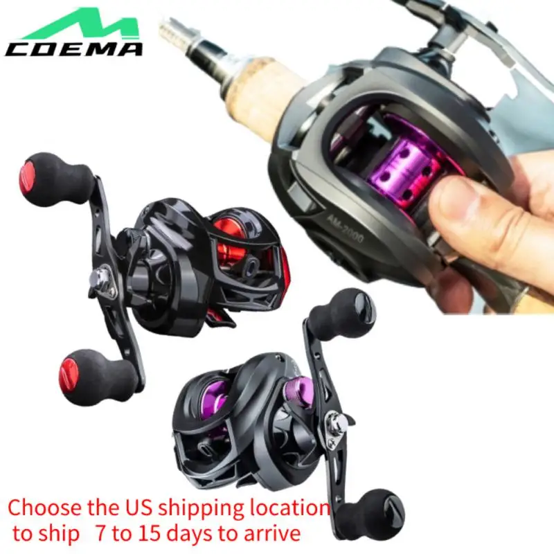 

Fishing Spinning Reels Aluminum Alloy BaitCasting 8KG Max Drag 7.2:1 Fish Reel Long-distance Cast Saltwater Bass Fishing Wheels