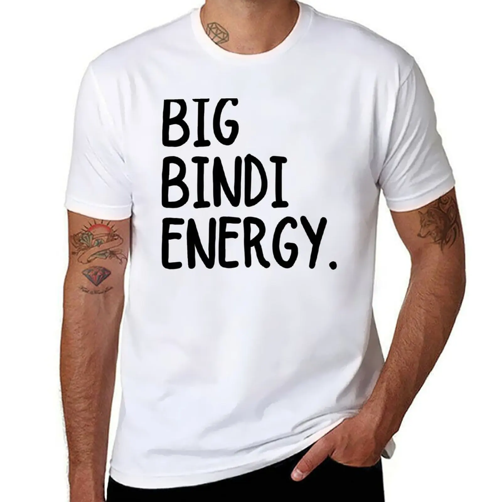 Футболка Big Bindi Energy роскошная футболка кавайная одежда забавные костюмы для