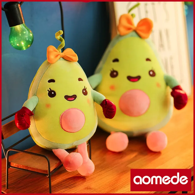 

75 см Симпатичные мягкие боксерские авокадо, плюшевые игрушки, Офисная набивная подушка в виде животного, домашняя комфортная подушка, рожде...