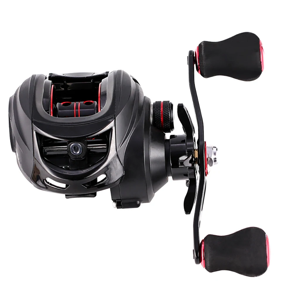 

Durable Metal Compact Hand Operation Practical Magnetic Brake Fishing Reel 7.2:1 Gear Ratio Adjustable Baitcasting Spinning
