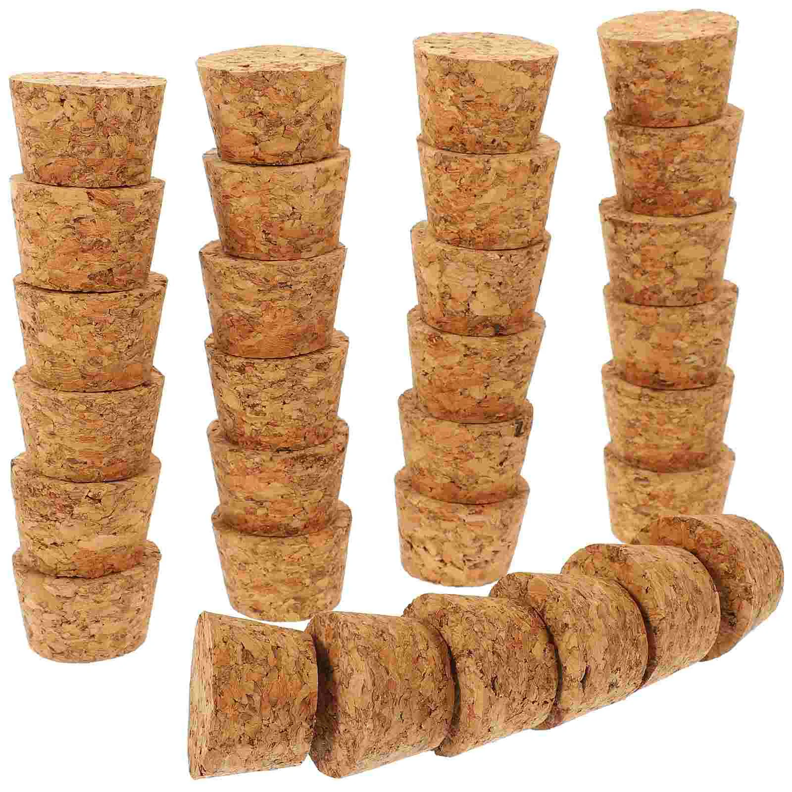 

30 Pcs Bottle Sealing Plugs Bottle Stopper Bottle Sealer Glass Bottle Cork Sealing Cap Tapered Cork Plugs