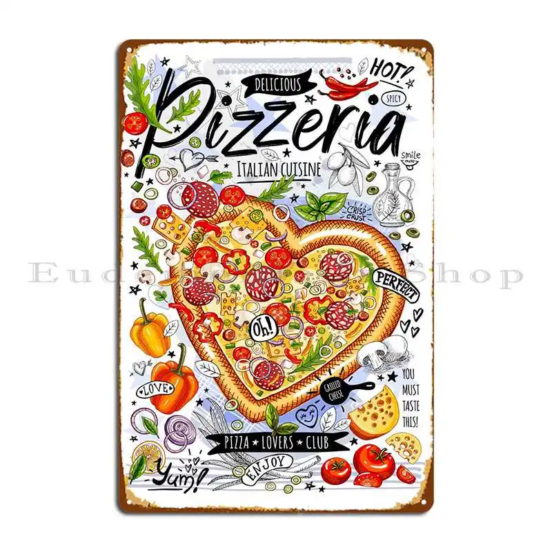 

Металлические знаки для фаст-фуда пиццы дизайн ржавый бар кинотеатр фотографический знак плакат