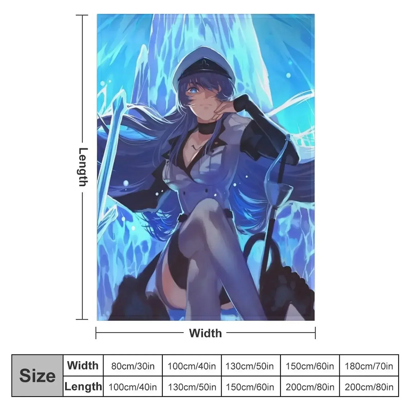 Esdeath Akame Ga Kill картина аниме пледы одеяла для волос рождественские украшения