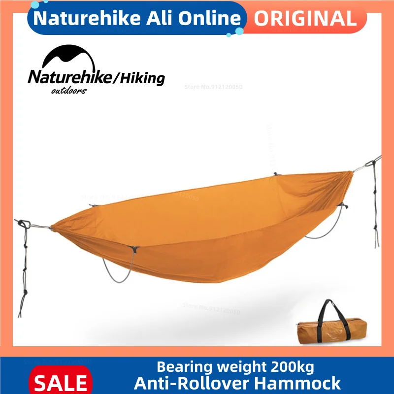 

Naturehike Curved Rod Anti-Rollover Hammock Load-bearing 200kg Outdoor Leisure Adult Hammock Ultralight Portable Camping Swing