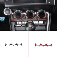 for 2022 subaru brz soft carbon fiber car styling car air conditioning switch sticker car interior protection accessories