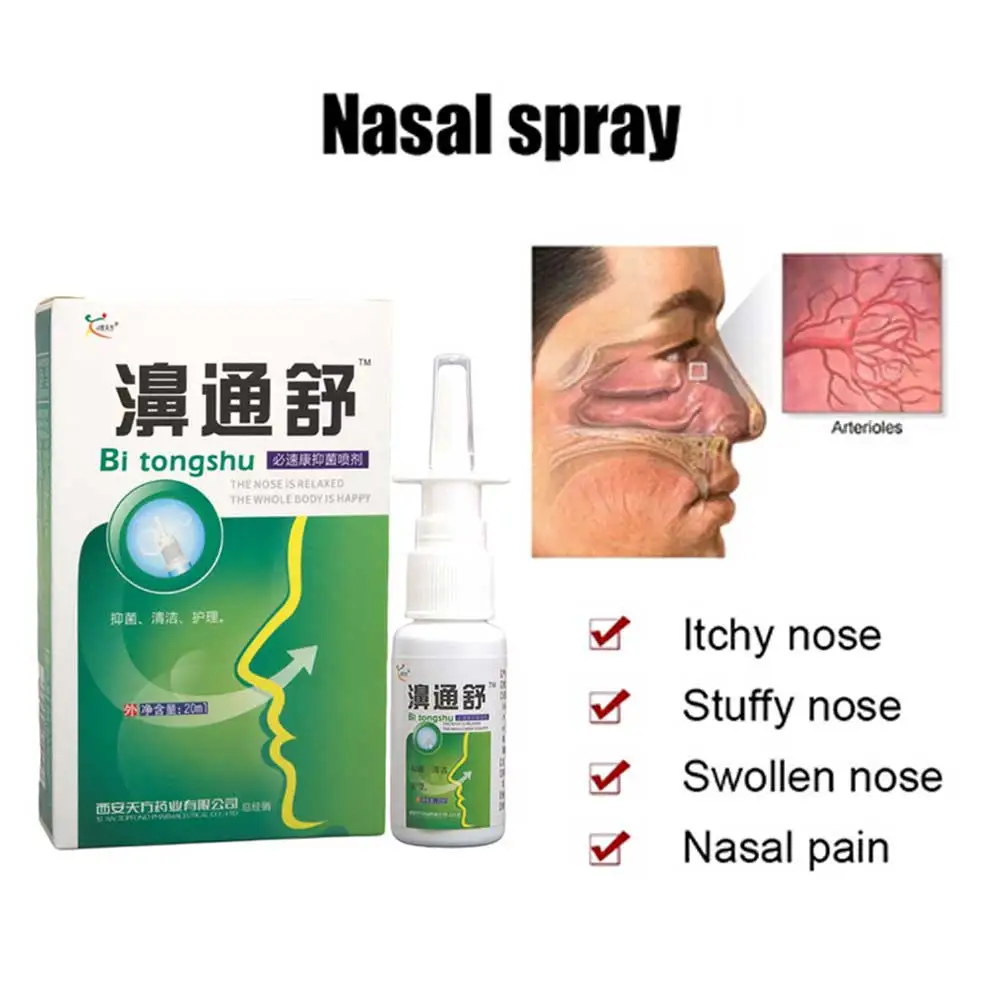 20 мл китайский традиционный медицинский травяной спрей для лечения ринита
