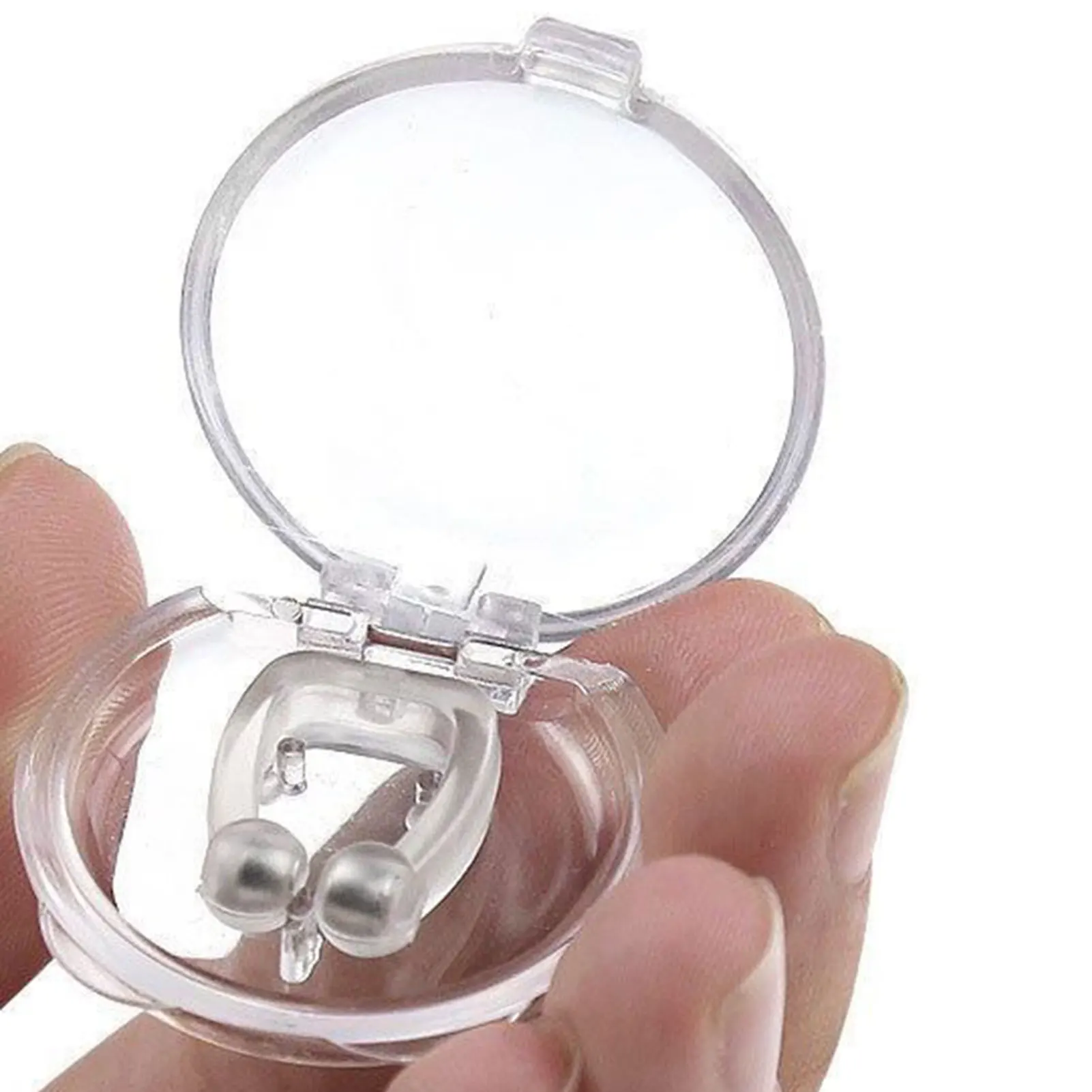 

Silicone Magnetic Anti Snoring Nose Clip Sleep Tray Sleeping Aid Apnea Guard Night Device Stop Snoring Aid Nose