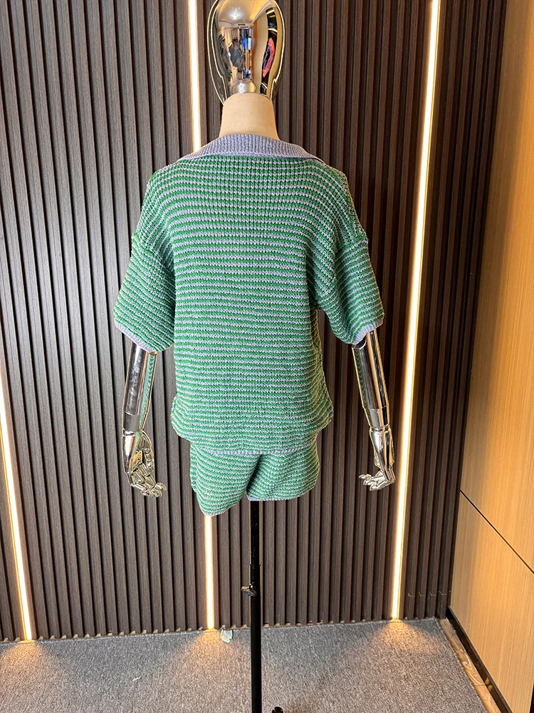 Женская одежда TRAFZARA-2024 трикотажный пуловер с V-образным вырезом + облегающие